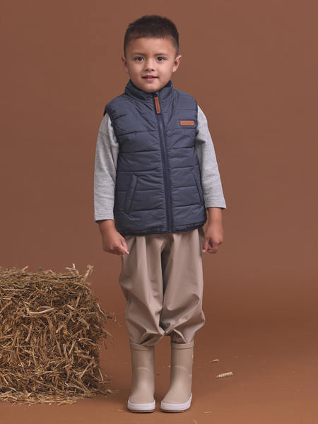 Reversible Yeti Vest - Ash Colourblock