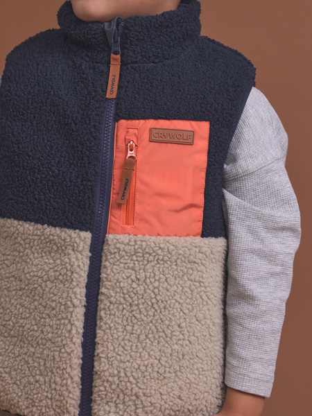 Reversible Yeti Vest - Ash Colourblock