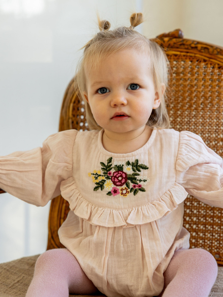 Betty Playsuit - Blush Pink