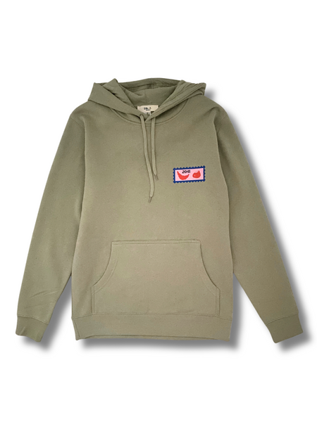 Balmain Stamp Logo  Hoodie - Pistachio