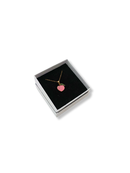 Pink Peach Pendant Necklace