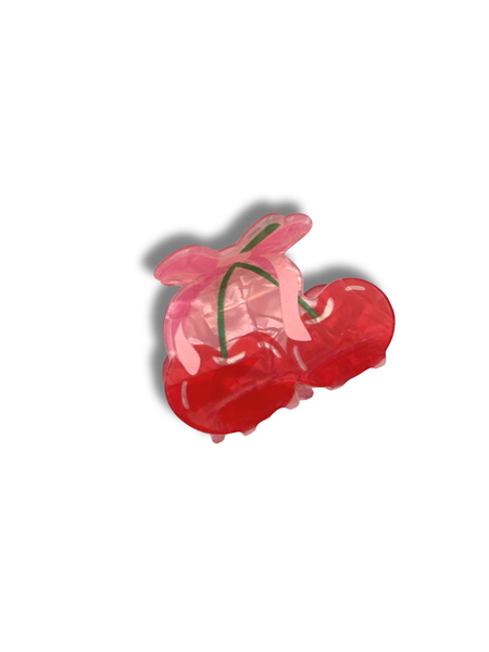 Little Cherry Hair Claw - Red