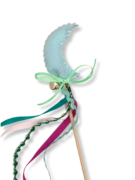 Crescent Moon Magic Wand - Blue