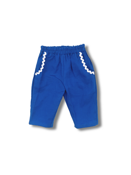 Saint-Tropez Linen Vest - Royal Blue