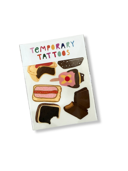 Australian Food Icons Temporary Tattoos