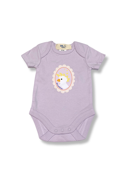 Portrait Of A Cockatoo Bodysuit - Lilac