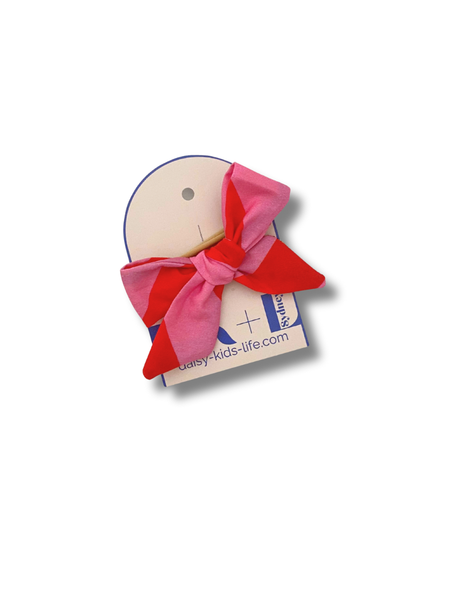 Baby Bow Soft Headband - Candy Stripe