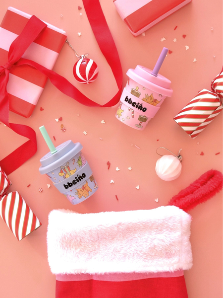 Santa's Little Sipper Keep Cup 120ml - Pink