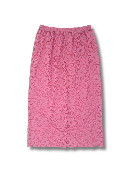 Rose Fizz Lace Tube Top - Pink