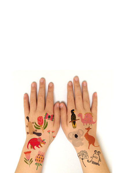 Australian Food Icons Temporary Tattoos
