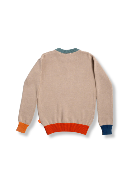 Imagine Brave Embroidered Knit Sweater