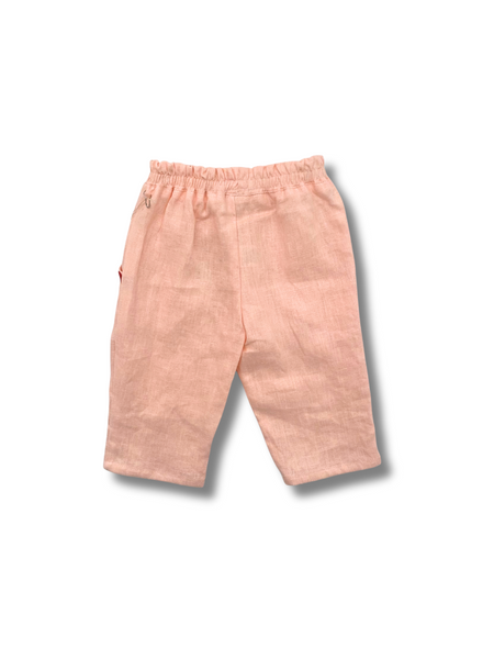 Saint-Tropez Pure Linen Pants - Gelato Pink