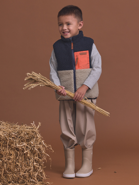 Reversible Yeti Vest - Ash Colourblock
