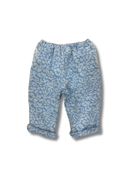 Leopard Denim Pants