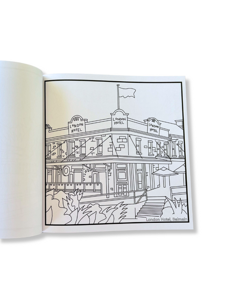 Local Lines Colouring In Book - Inner West