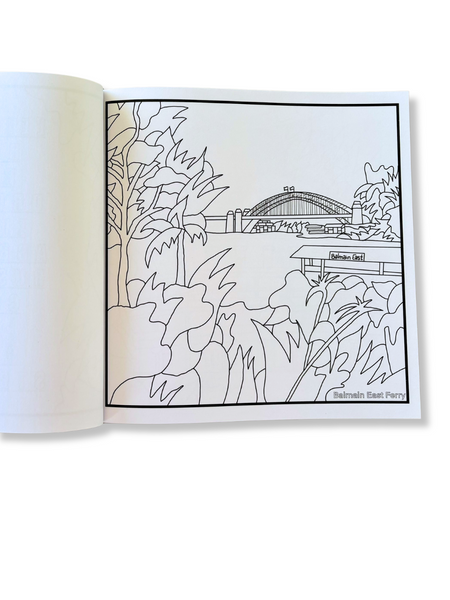 Local Lines Colouring In Book - Inner West
