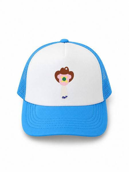 Bubble O'Bill Blue Trucker Cap