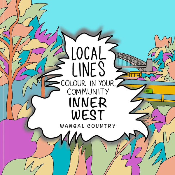 Local Lines Colouring In Book - Inner West