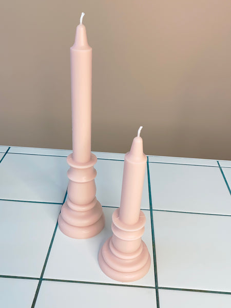 Elegant Pillar Candle Pink 30cm